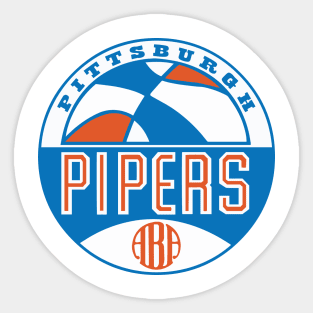 Retro Pittsburgh Pipers Basketball 1967 Sticker